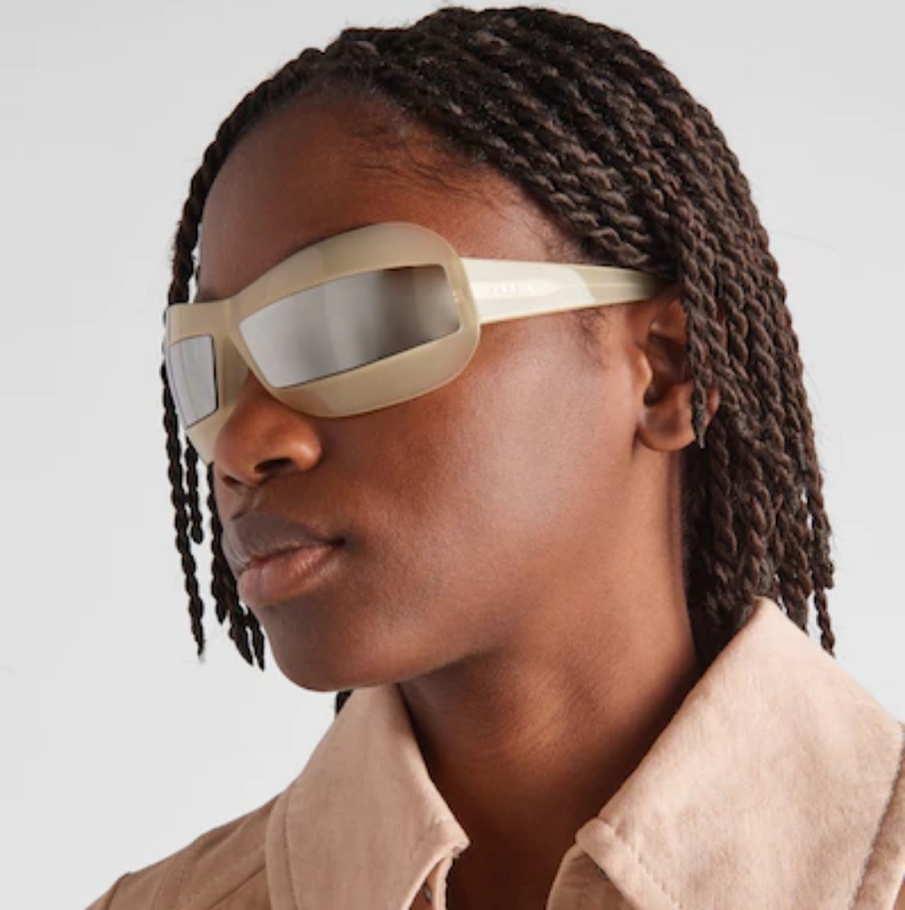NEW PRADA UNISEX SUNGLASSES PR30YS 13D2B0 WHITE GREY PRADA EYEWEAR SPR 30Y - Picture 6 of 9